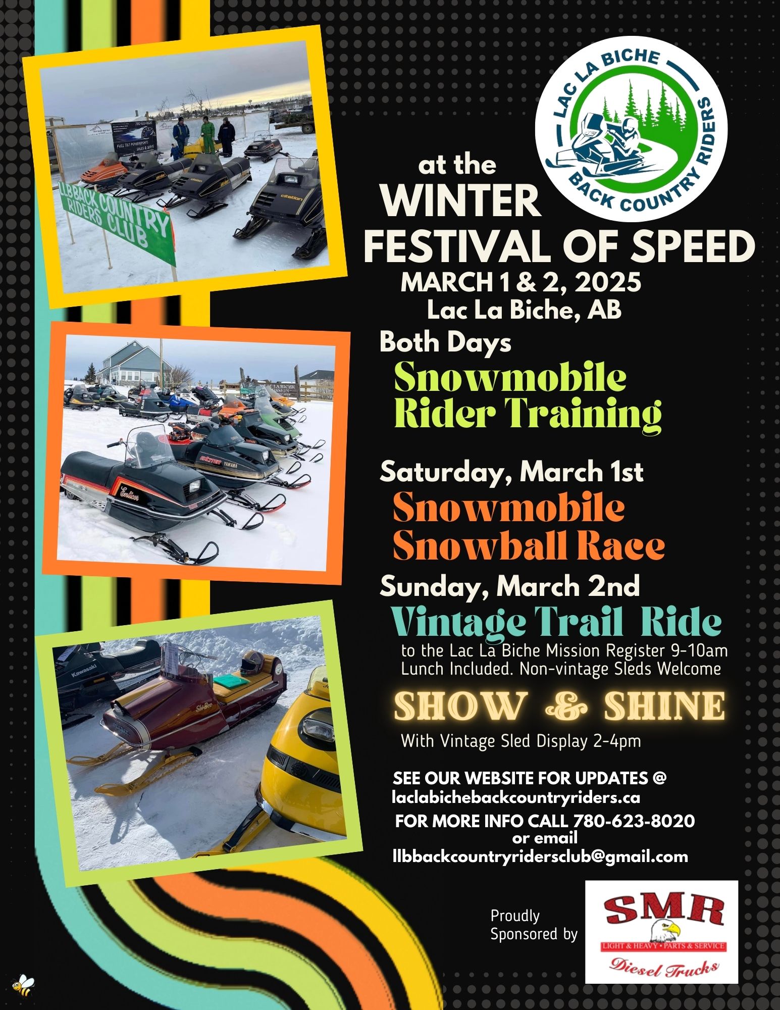 Back Country Riders Festival of Speed March 1-2, 2025.